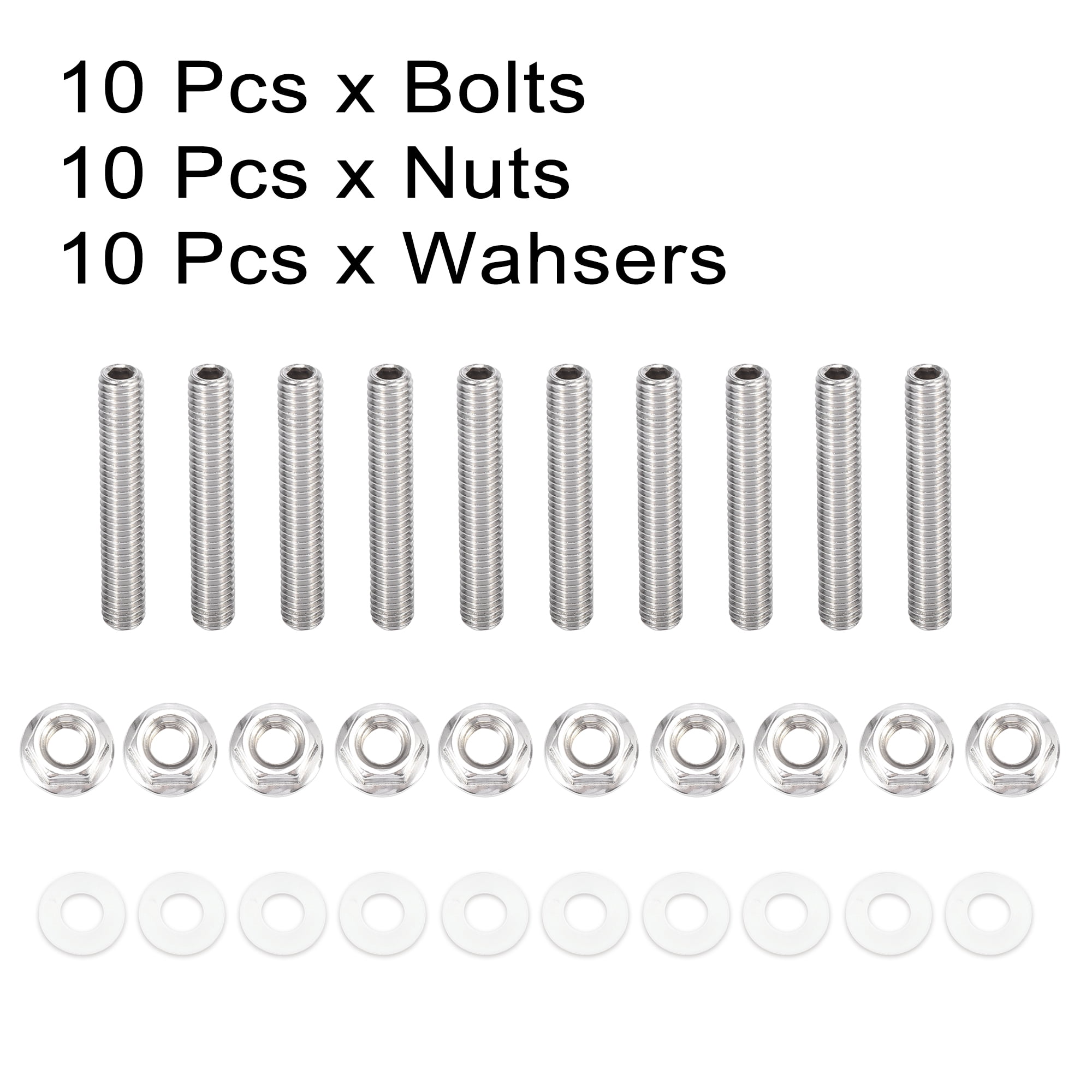 Unique Bargains Exhaust Manifold Bolt Stud Hardware for Honda for Acura B C Series Engines