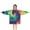 Colorful Tie Dye-1, variant on Black Tie Dye Pattern Blanket Hoodies for Kids 6-13YR Oversize Wearable Blanket Hoodies for Boys Girls Teens