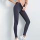 thumbnail image 3 of Pantalones de yoga elásticos Pantalones deportivos delgados Levantamiento de cadera de cintura alta, Gris, S seitruly AP1024-09B, 3 of 7