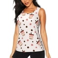 thumbnail image 2 of Haiem Milk Tea Workout Tank Tops for Women, Athletic Sports Slim-Fit Tank Tops, Compression Sleeveless Dry Fit Shirts,Athletic Shirt-Small, 2 of 9