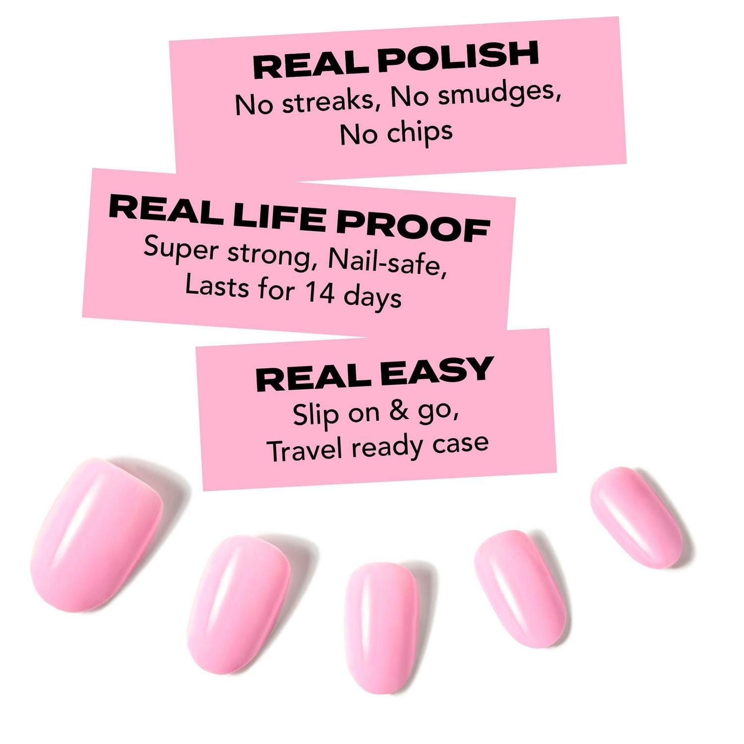 Hard Candy Nail Makeup, 24 press-on nails