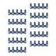 thumbnail image 2 of Paquete de 10 carpetas de hojas sueltas, clips de aro de hojas sueltas para tarjetas de estudio, cuadernos, álbumes de fotos, álbumes de recortes, fol azul, 2 of 8