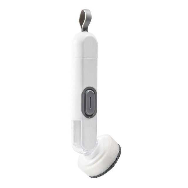Dish Brush With Washing Up Liquid Dispenser With 1 Interchangeable Heads Cleaning Brush For Dish Pan