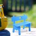 thumbnail image 4 of 1 Pce Banc de Parc Miniature Mobilier Chaise de Parc Jardin Village Banc de Patio Pièces de Mini Maison, 4 of 8