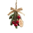thumbnail image 2 of Vintage Red Christmas Jingle Bells for Door Bell Knob with Hanging Rope,Metal Bells,Pine Cone,Jute Bows and Berries,Home Décor,Holiday Tree/Door/Wall/Wreath Hanging Ornament 10.4in, 2 of 6