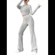 thumbnail image 3 of Conjunto de Pijama de Larga para Mujer, Conjunto de Pijama Informal de 2 Piezas, Ropa de Dormir de Otoño Gris XS, 3 of 9