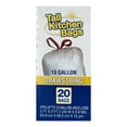thumbnail image 6 of Basic Kitchen Trash Bags, 13 Gallon, Drawstring, 20 Bags, 6 of 6
