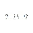thumbnail image 3 of EYE ZOOM 2 Pack Rectangular Metal Frame Blue Light Blocking Reading Glasses,Black and Gunmetal,+1.50, 3 of 7
