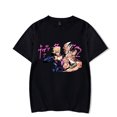 thumbnail image 1 of Jojo Bizarre Adventure T-Shirt à Manches Courtes pour Femmes Style 2 Noir -WEVALLEY, 1 of 2