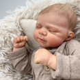 thumbnail image 3 of Realistic Reborn Baby Dolls - 18" Sleeping Boy Lifelike Newborn Real Life Baby Dolls, Vinyl Body with Feeding Toy Accessories for Kids Age 3+, 3 of 5