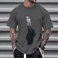 thumbnail image 6 of Ankishi Mens Animal Graphic T Shirts Crew Neck Lamb Lion Fashion Graphic Tees Summer Printed Clothes for Travel, 6 of 8