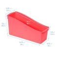 thumbnail image 2 of ECR4Kids Linking Plastic Storage Book Bin, Multipurpose Organization, Neon Pink, 10-Piece, 2 of 9