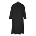 thumbnail image 5 of IROINNID Savings Men's Muslim Robe Set Arab Middle Robe Pattern Embroidery Long Sleeve Standing Neck Zipper Robe,Black, 5 of 5