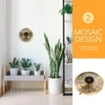 thumbnail image 4 of HAMPPLIES Clock Barometer Metal Golden Simple Appearance for Office 1Pcs, 4 of 6