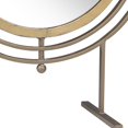 thumbnail image 2 of Benzara BM205223 Miroir de Table Rond Élégant en Métal avec Centre Pivotant, Or - Grand, 2 of 2
