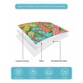 thumbnail image 5 of Quilts Twin-XL Size Bedding Set, Watercolor Flip Flop Lightweight Quilted Comforter, Ocean Beach Slippers Summer Soft Reversible Bedspread Coverlet with Pillow Covers for All Season, 68" x 98", 5 of 7