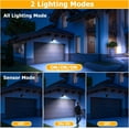 thumbnail image 2 of shiyou-Motion Sensor Outdoor Lights - Outdoor Motion Sensor Light Battery Operated Wireless Spotlight Motion Detector Security Light Auto On Off for Sheltered Porch Stair Hallway Garage Wall Shed (1, 2 of 4