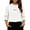 White, variant on Fesfesfes Girls Long Sleeve Thermal Top Crew Neck Base Layer Shirt, Soft Stretch Lined Casual Tee for Kids School Daily Wear Ages 6 Months-12 Years