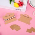 thumbnail image 3 of 200Pcs Kraft Paper Bracelet Display Cards Earring Packaging Cards Ear Stud Holder for Jewelry, 3 of 5