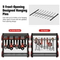 thumbnail image 5 of VILONG Power Tool Organizer Cart with 8-Outlet Charging Station,140Lbs Load Capacity, 3-Tier Large Rolling Tool Rack, 8 Drill Holder & Battery Storage for Garage, Gift for Men, Black, 5 of 10