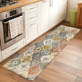 thumbnail image 3 of Vintage Boho Large Area Rugs for Bedroom Living Room, Soft Non Slip Carpet Bedside Rug, Chic Farmhouse Neutral Morocco Geometric Rectangular Floor Cover Kitchen Accent Rug 2'x6' for Office, 3 of 9