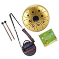 thumbnail image 1 of 5.5 Pouces Mini Langue en Acier Drum 8 Notes C-Key Handpan Drum Acier Poche Drum Percussion Instrument avec Maillets Transporter Sac pour la Méditation Yoga Éducation Musicale Zazen, 1 of 5