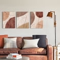 thumbnail image 4 of ArtbyHannah 3 Pieces 12x16 inch Boho Wall Art Decor, Moden Abstract Canvas Wall Art with Minimalist Line Art Prints for Living Room, 4 of 10