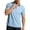 Light Blue, variant on Men's Color-Block Stretch Polo Shirt Short-Sleeve Collared Button Placket Casual Daily Light Commute Spring & Autumn Wear,Army Green,L