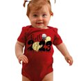 thumbnail image 3 of Gibobby Mamelucos para bebe niño Mi primera ropa de Año Nuevo para recién nacidos, bebés, niños y niñas, trajes de Año Nuevo, pantalones cortos con estampado (Rojo, 18-24 Meses), 3 of 5