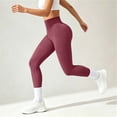 thumbnail image 6 of Atkumj Yoga Pants Women Fashion Contour Stitching High Waist Long Leggings Casual Solid Color Gym Leggings for Women L, 6 of 8