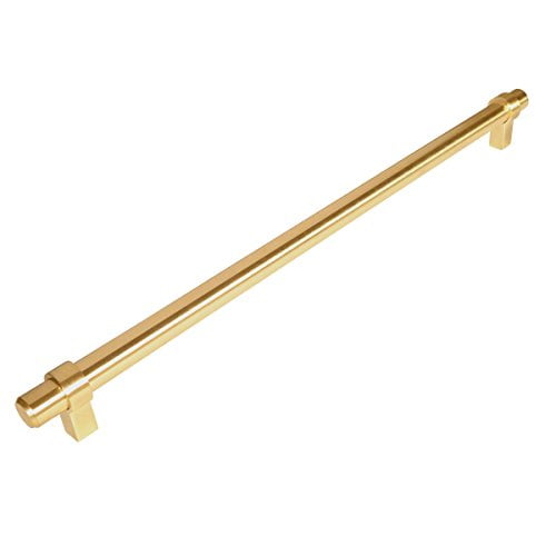 Cosmas 161-319BB Brushed Brass Cabinet Bar Handle Pull - 12-5/8' Inch (319mm) Hole Centers