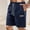 Navy, variant on Gspmoly Mens Shorts Casual, Men'S Solid Color Sports Fitness Training Breathable Shorts Pockets Cropped Pants Gym Shorts Summer Savings Clearance Gray XL