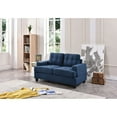 thumbnail image 5 of Passion Furniture Home Cushioned Tufted Couch Modern Conversation Furniture Sandridge 58 in. Sofa - Navy Blue, 5 of 5