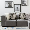 thumbnail image 2 of Acheng  Polka Dots Decorative Throw Pillow Cover Case, Brush Strokes Dots Cotton Linen Outdoor Pillow Cases Square Standard Cushion Covers for Sofa Couch Bed Car  18x18in, 2 of 7