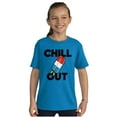 thumbnail image 4 of Retro Chill Out Food Pun Popsicle Crewneck T Shirts Boy Girl Teen Brisco Brands S, 4 of 6
