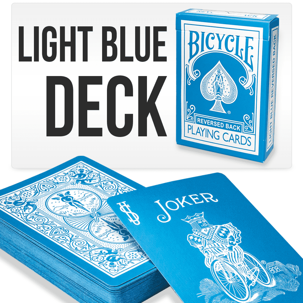 Reversed Back Bicycle Deck - Blue (Blue Ice Deck 2nd Generation