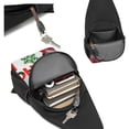 thumbnail image 6 of Disketp Sling Backpack,Multipurpose Crossbody Shoulder Bag Travel Hiking Daypack-Cute Santa, 6 of 6