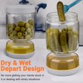 thumbnail image 3 of Tarro Homnoble con forma de reloj de arena para pepinillos y aceitunas, 700 ml, 310 ml, 3 of 6