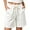 White, variant on Feancey Womens Lounge Pajama Shorts Waffle Knit Loose Wide Leg Shorts Drawstring Elastic Waist Sleep Short Pants Summer Shorts Coffee XXL