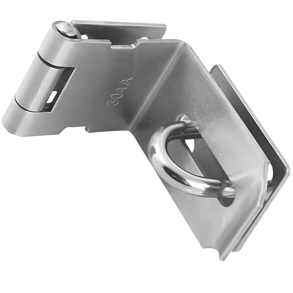 TALENO Hasp Latch Padlock Latch 4 Inch 90 Degree Stainless Steel Padlock Hinge Latch