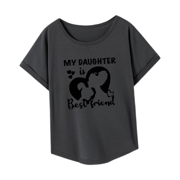 Camiseta para mujer Activewear Mujer Regular Fit Cómodo Suave Moda Camiseta básica S