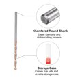 thumbnail image 5 of Uxcell 3mm Dia 80mm Long Length Titanium Coated K35 Tungsten Carbide Twist Drill Bits, 5 of 6