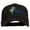 Black, variant on USA State Utah Flower Sego Lily Embroidery Organic Cotton Cap - Red OSFM