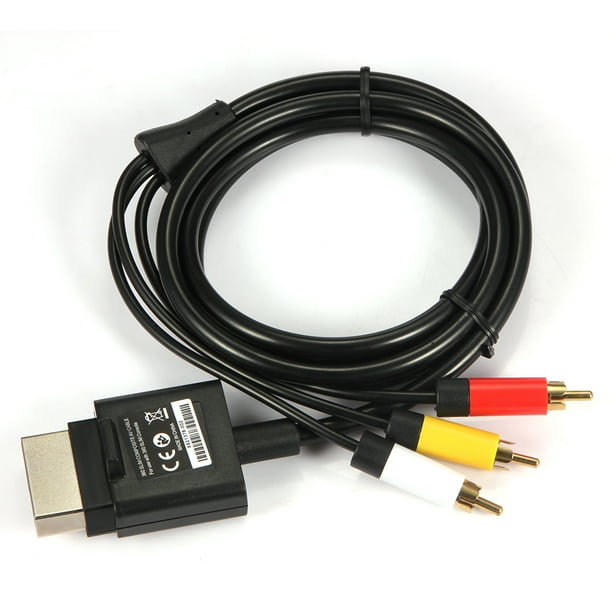 Audio Video AV RCA Cable de video compuesto para Xbox 360 Slim 1.8m