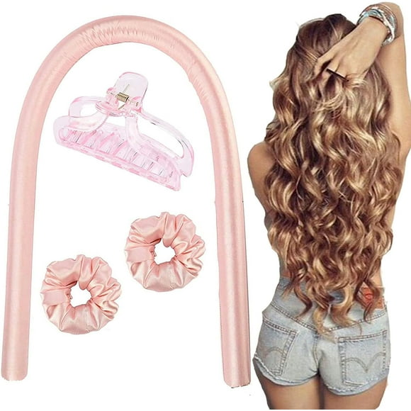 Overnight curling iron, Heatless Curls Headband, Silk Curling Ribbon Hair, for long medium hair