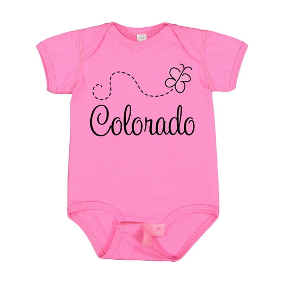 Inktastic Butterfly Colorado Girls Baby Bodysuit