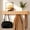 Wavy Oak, variant on Coat Rack Wall Mount with Shelf Entryway Shelf Modern Key Holder Hanger Wall Shelves with Hidden Hooks for Hanging Towels Coats Hats Bags for Hallway Bathroom Bedroom