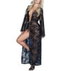 Mapale Womens Long Lace Robe & G-String Set Style-7116