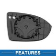 thumbnail image 4 of Reemplazo de vidrio del espejo izquierdo calefaccionado Unique Bargains para Volkswagen Golf MK8 2020-2023, 4 of 6