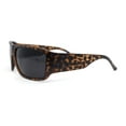 thumbnail image 3 of Mens Classic 90s Mad Dog Gangster Narrow Rectangle Plastic Sunglasses Matte Tortoise - Black, 3 of 4